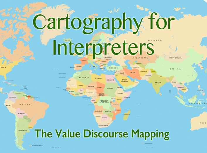 Cartography for Interpreters: The Value of Discourse Mapping - words printed on top of world map